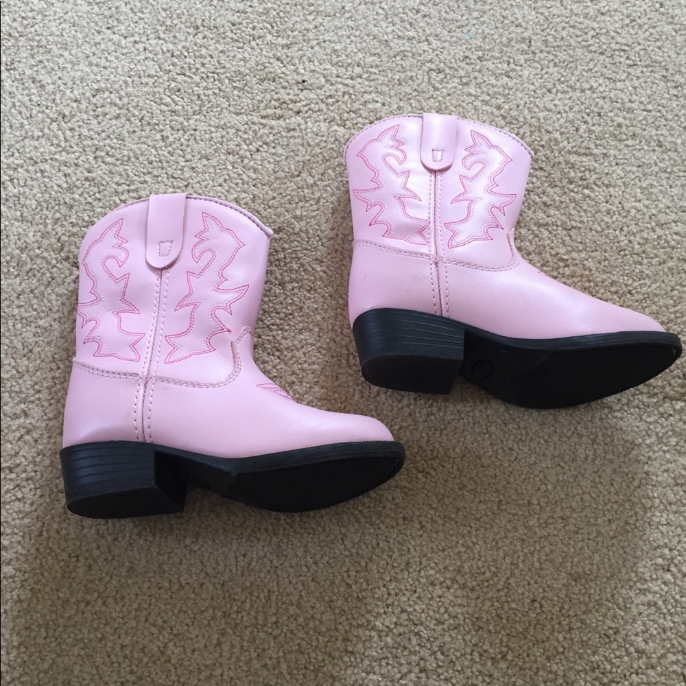 Faded glory. Girl. Western boots. Pink. Size 10.